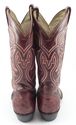 OSTRICH SKIN & LEATHER COWBOY BOOTS MENS CHERRY RE