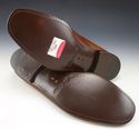 New - SANTONI sz 12 PEBBLED LEATHER LOAFERS 381990