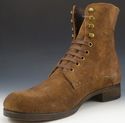 JOHN VARVATOS sz 9.5 BONHAM SUEDE LACE UP BOOTS ME