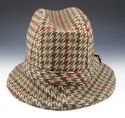 New - PRADA sz LARGE TRILBY STYLE WOOL TWEED HAT M