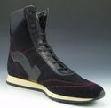 FERRAGAMO sz 7 AA SUEDE HIGH TOP SNEAKERS SE1066 M