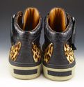 JIMMY CHOO sz 43.5 ANIMAL PRINT HIGH TOP SNEAKERS 