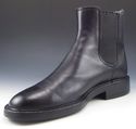 TOD'S sz 6 LEATHER DOUBLE GORE PLAIN TOE BOOTS MEN