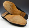 STUBBS & WOOTTON sz 9.5 VELVET EMBOSSED SLIPPERS M