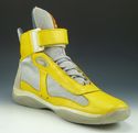 PRADA sz 6 AMERICAS CUP HIGH TOP SNEAKERS 341 MENS