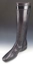 PRADA sz 38 LEATHER ZIP UP & BUCKLE KNEE BOOTS WOM