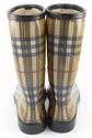 New - BURBERRY sz 39 HAYMARKET CHECK RUBBER RAIN B