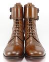 CHRISTIAN LOUBOUTIN sz 44 TOERLESS CAP TOE BOOTS M