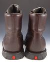 PRADA sz 7.5 LEATHER LUG SOLE HIKING BOOTS 1541 ME