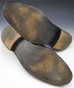 JOHN VARVATOS sz 10.5 LEATHER CAP TOE SLIP ON OXFO