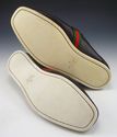 GUCCI sz 9 LEATHER STRAP DECK LOAFERS 170302 MENS 