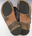 LOUIS VUITTON sz 11 LEATHER STRAP THONG SANDALS FD