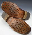 TODS sz 7.5 LEATHER MOCCASIN TOE STRAP LOAFERS MEN