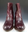 BALLY sz 11 CARSON LIZARD SKIN & LEATHER BOOTS 401