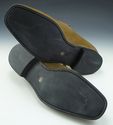 New - GUCCI sz 7 TEXTURED SUEDE PLATE LOAFERS 2474