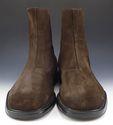 FERRAGAMO sz 9 EE PODIO SUEDE PULL ON BOOTS UH3561