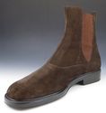 FERRAGAMO sz 9 EE PODIO SUEDE PULL ON BOOTS UH3561