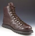 PRADA sz 7.5 LEATHER LUG SOLE HIKING BOOTS 1541 ME