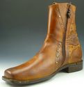 MARK NASON sz 7.5 HAVOC LEATHER ZIPPER BOOTS 67391