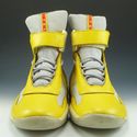 PRADA sz 6 AMERICAS CUP HIGH TOP SNEAKERS 341 MENS