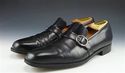 FERRAGAMO sz 9 BUCKLE & STRAP LOAFER UG5248 MENS B