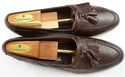 BALLY sz 8 INDIO LEATHER TASSEL LOAFER 940802 MENS