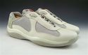 PRADA sz 8.5 LEATHER & NYLON MESH SNEAKERS PS0906 