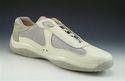 PRADA sz 8.5 LEATHER & NYLON MESH SNEAKERS PS0906 