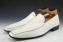 PRADA sz 8 PERFORATED LEATHER LOAFER 2D1786 MENS W