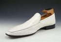 PRADA sz 8 PERFORATED LEATHER LOAFER 2D1786 MENS W