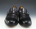 FERRAGAMO sz 9 BUCKLE & STRAP LOAFER UG5248 MENS B