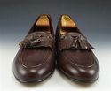 BALLY sz 8 INDIO LEATHER TASSEL LOAFER 940802 MENS