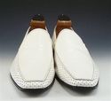 PRADA sz 8 PERFORATED LEATHER LOAFER 2D1786 MENS W