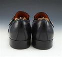 FERRAGAMO sz 9 BUCKLE & STRAP LOAFER UG5248 MENS B