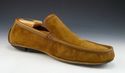 GUCCI sz 9 SUEDE DRIVING MOCCASINS 141991 MENS BRO