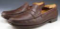 TODS sz 7.5 LEATHER MOCCASIN TOE STRAP LOAFERS MEN