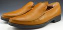 TODS sz 11 LEATHER MOCCASIN TOE LOAFERS MENS LIGHT