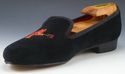 SHIPTON & HENEAGE sz 5 LITTLE IMP VELVET SLIPPERS 