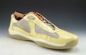 PRADA sz 11 PATENT LEATHER & MESH SNEAKERS PS0906 