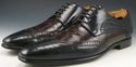 DOLCE & GABBANA sz 8 PATENT WINGTIP OXFORDS MENS B