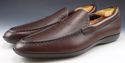 New - SANTONI sz 12 TATUM LEATHER MOCCASIN TOE LOA