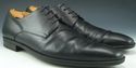 DOLCE & GABBANA sz 8 TEXTURED LEATHER PLAIN TOE OX