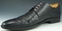 DOLCE & GABBANA sz 8 TEXTURED LEATHER PLAIN TOE OX