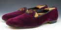 CARROLL & CO. sz 9.5 ENGLISH VELVET SLIPPERS 51734