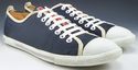 PRADA sz 7.5 NYLON LOW CUT SNEAKERS 4E1938 MENS BL