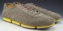 PRADA sz 10 SUEDE LACE UP SNEAKERS 4E2348 MENS GRA