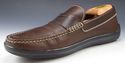 TOD'S sz 9 LEATHER MOCCASIN TOE STRAP LOAFERS MENS