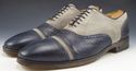 JOHN VARVATOS sz 10.5 FLEETWOOD CAP TOE OXFORDS ME