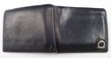 FERRAGAMO LEATHER CALFSKIN BI-FOLD WALLET MENS BLA