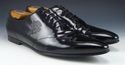 GUCCI sz 44.5 E PATENT WINGTIP OXFORDS 189911 MENS